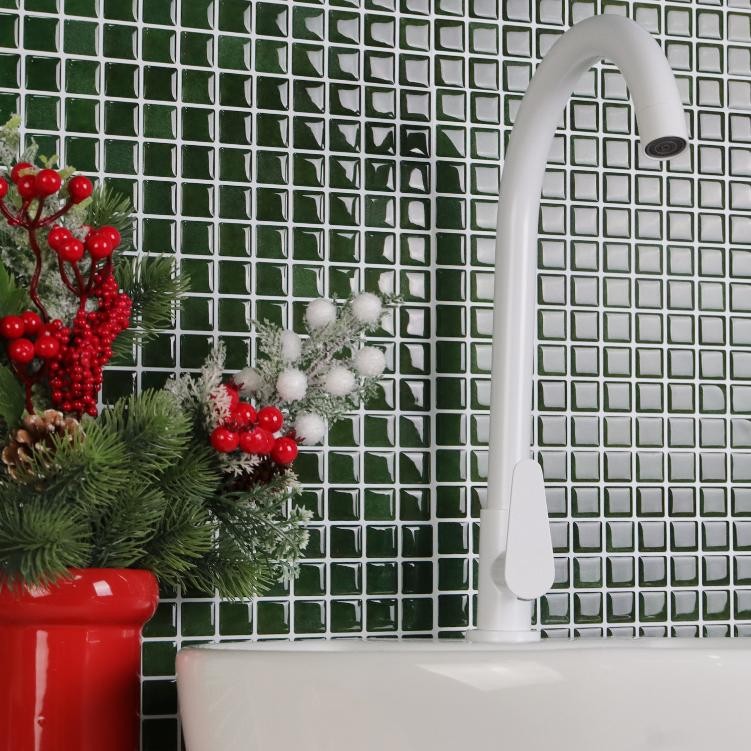 20pcs 3D Mosaic Style Wall Sti - Ceramic Tile Blank recensie en prijs