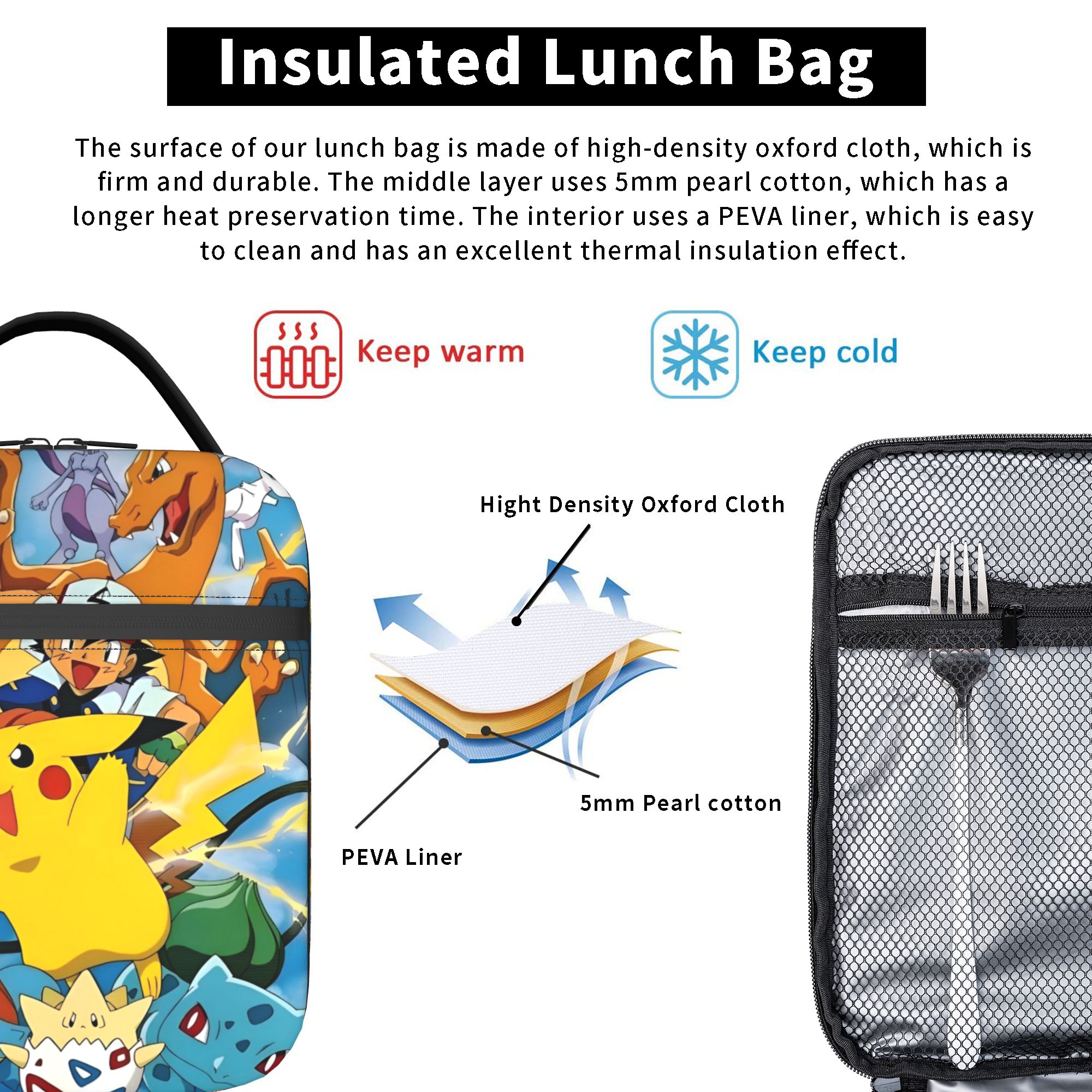 Cute Cartoon Manga Poke-Mon In - Tote Bag Sublimation recensie en prijs