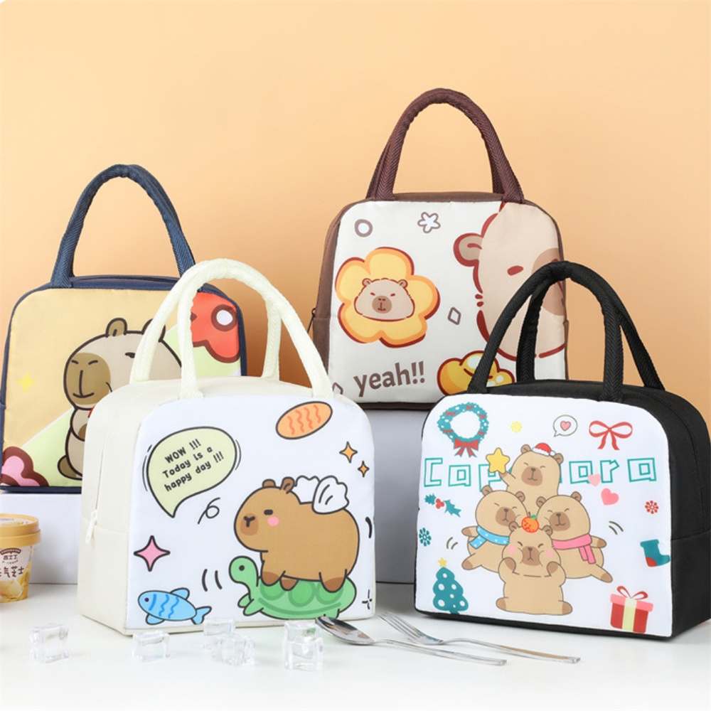 Cartoon Capybara Lunch Bag Ins - Tote Bag Sublimation recensie en prijs