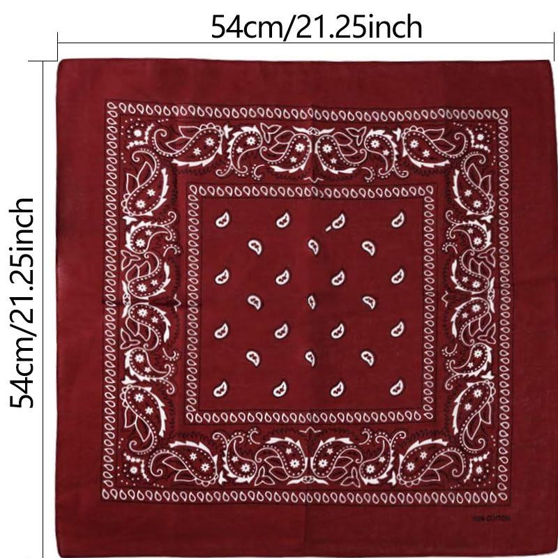 Hip Hop Cowboy Paisley Scarf L - Bandana Blank White recensie en prijs