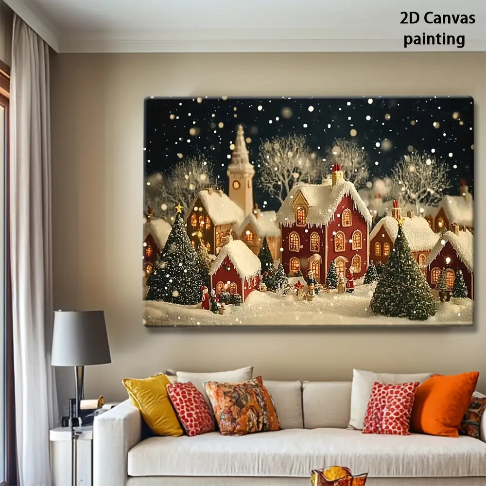 1pc 2D retro Christmas Eve and - Canvas Wrap Ready recensie en prijs