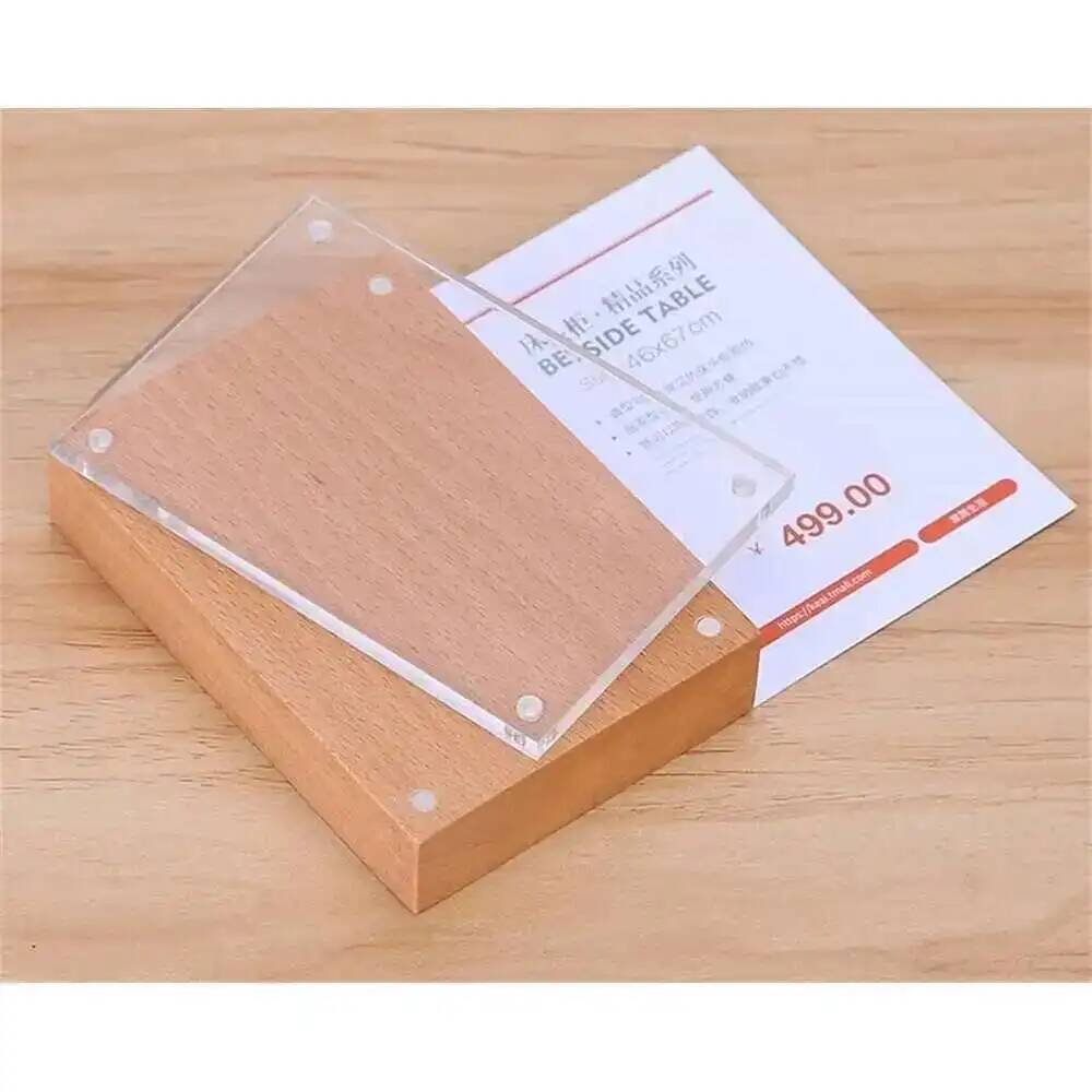Desk Price Card Display Magnet - Photo Acrylic Block recensie en prijs