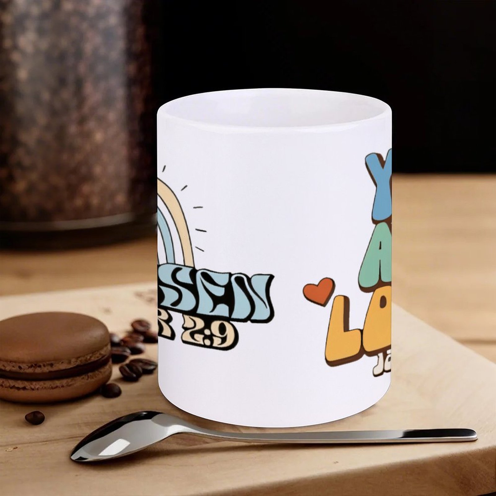 A Rainbow And A Rainbow With T - Sublimation Mug White recensie en prijs
