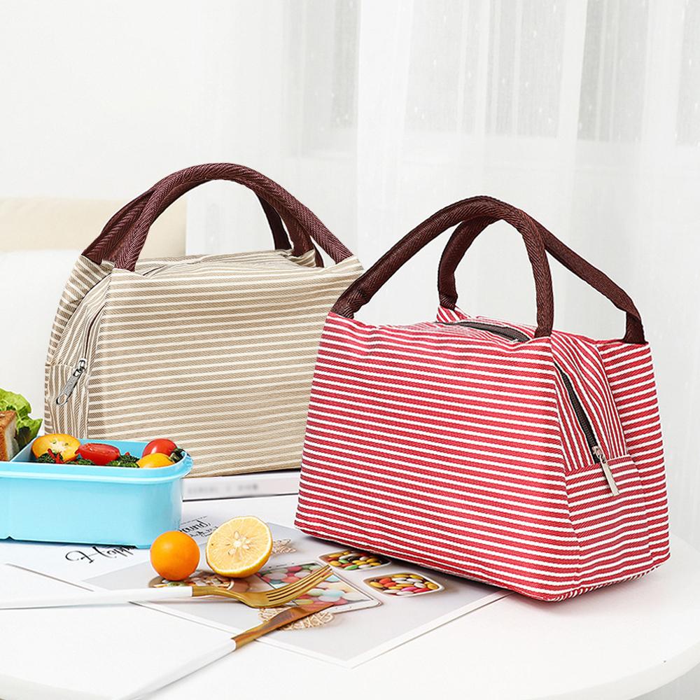 Striped Insulated Lunch Bag Po - Tote Bag Sublimation recensie en prijs