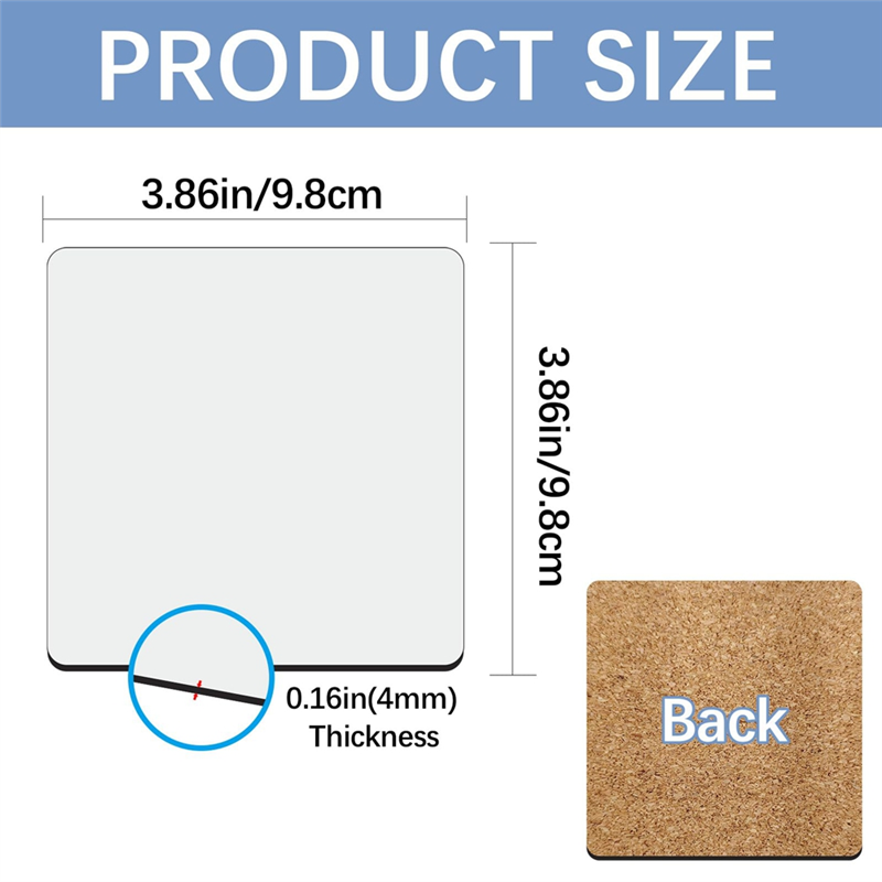 HGHO Sublimation Car Coasters  - Coaster Sublimation Blank recensie en prijs