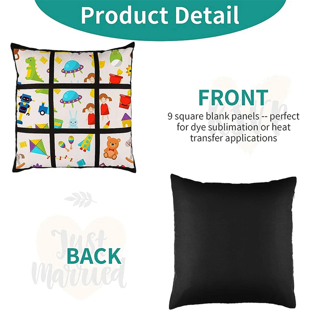 A45I 6Pcs Sublimation Blank Pa - Pillow Cover Sublimation recensie en prijs