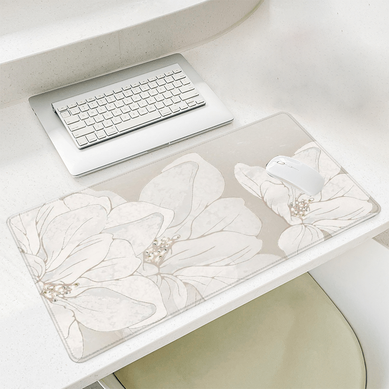 Elegant White Lily Mouse Pad,  - Mouse Pad Blank Sublimation recensie en prijs