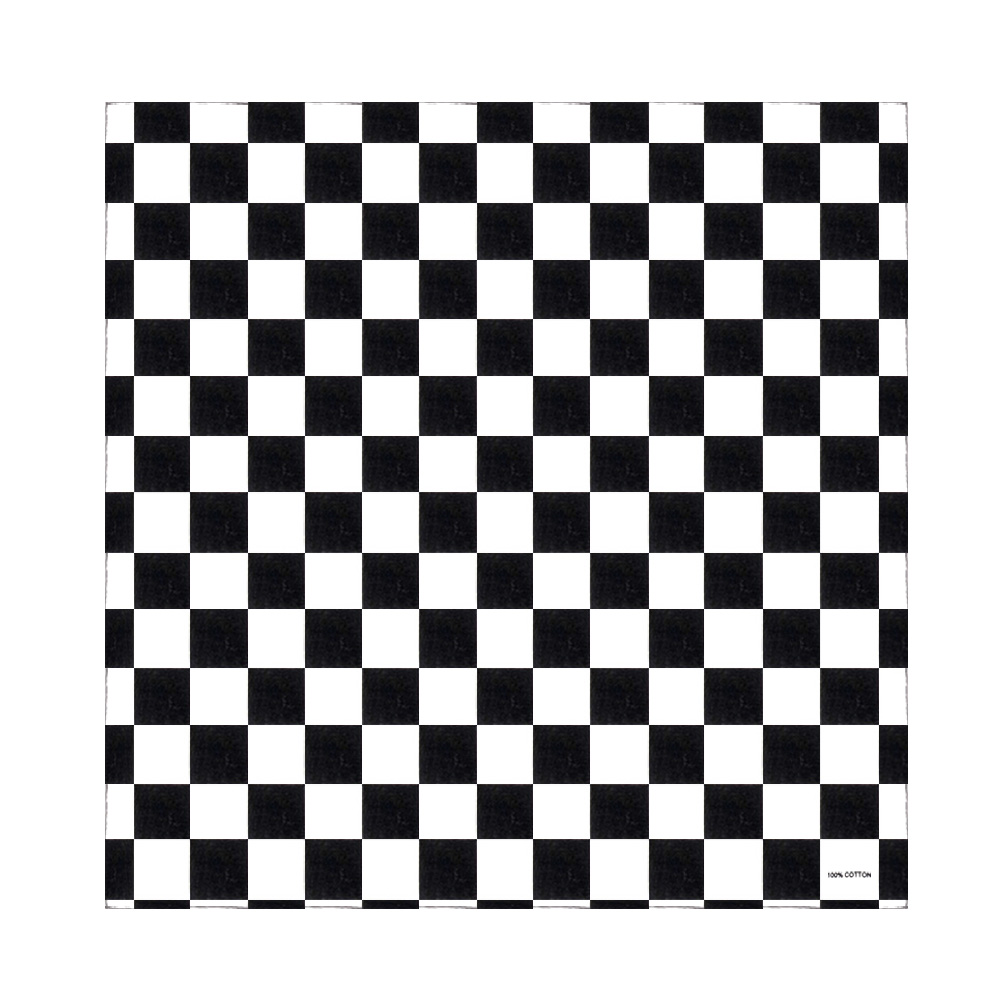 Bandana Checkered Flag Auto Ra - Bandana Blank White recensie en prijs