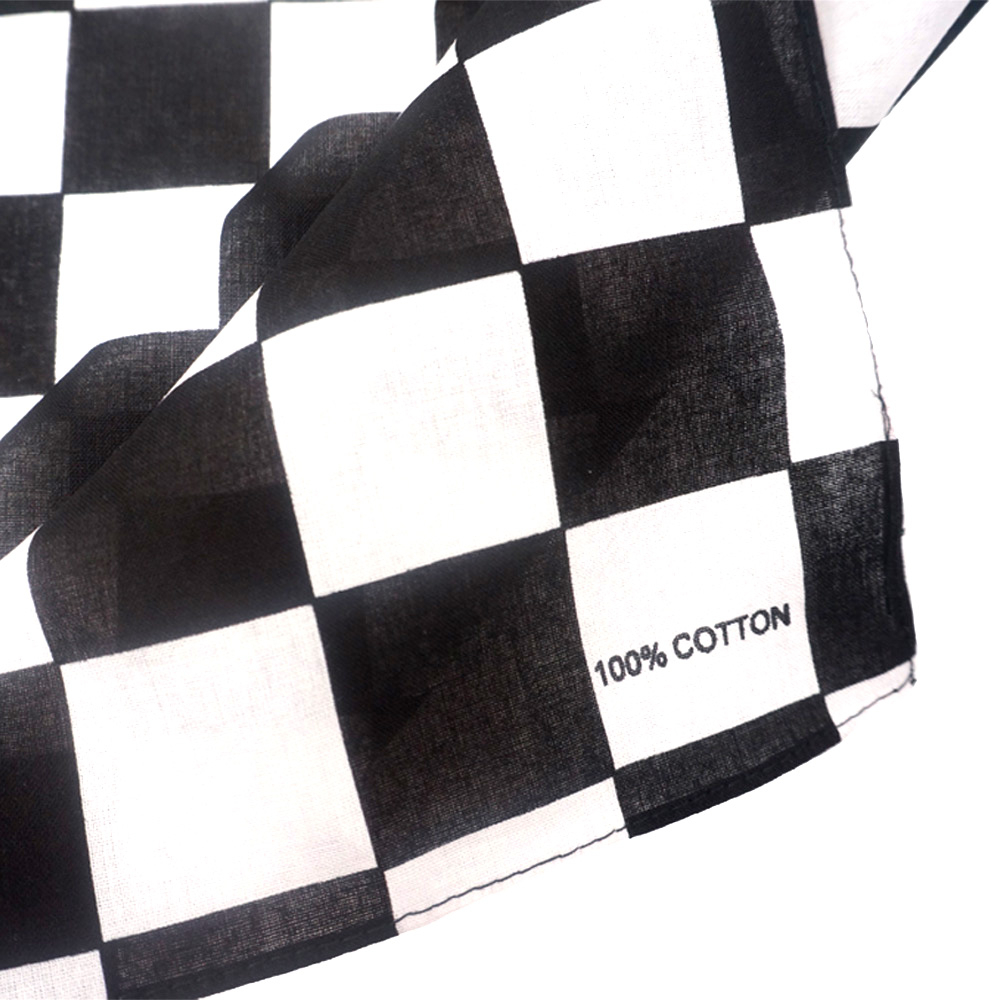 Bandana Checkered Flag Auto Ra - Bandana Blank White recensie en prijs