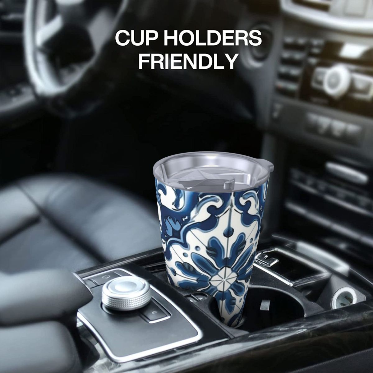 Blue And White Majolica Patter - Tumbler 20Oz White recensie en prijs